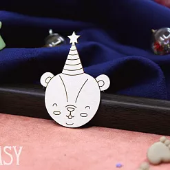 Чипборд "Праздничный мишутка 2177" (Fantasy)