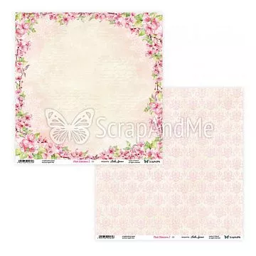 Бумага 30х30 см "Pink Blossom 2 05/06" (ScrapAndMe)