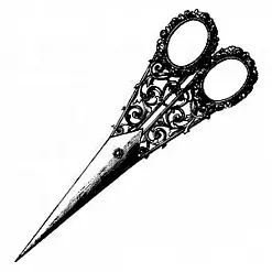 Штамп "Ножницы 6" (Скрапклуб)