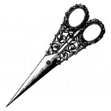 Штамп "Ножницы 6" (Скрапклуб)