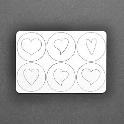 Набор украшений из чипборда "Сердечки 3" (AL) Набор украшений из чипборда "Сердечки 3" (AL)