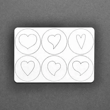 Набор украшений из чипборда "Сердечки 3" (AL)