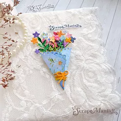 Нож "Цветочный комплимент. Кружевная радость", 5,9х8 см (ScrapMania)