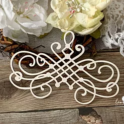 Чипборд "Вензель 13", 5,4х8,4 см (LeoMammy)