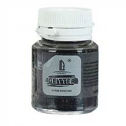 Глиттер "Мини. Черный ", 20 мл (Luxart)