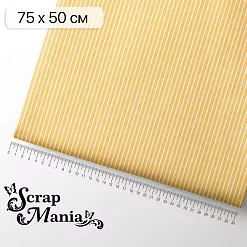 Отрез ткани 75х50 см "Художница Осень. Оранжевая полоска" (ScrapMania)
