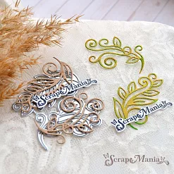 Нож "Растительные завитки. Кудрявые", 3,5х5 см (ScrapMania)