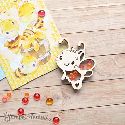 Шейкер "Пчелки", левый мини (ScrapMania)