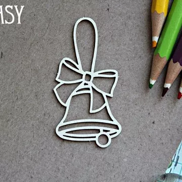 Чипборд "Колокольчик 1332", 6,1х3,2 см (Fantasy)