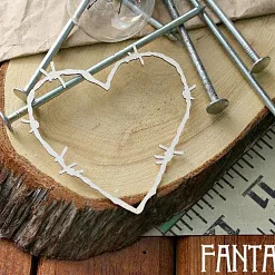 Украшение из чипборда "Сердце 465" (Fantasy)