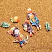 Набор тканевых высечек "Снежинки-мандаринки", 31 шт (ScrapMania) Набор тканевых высечек "Снежинки-мандаринки", 31 шт (ScrapMania)