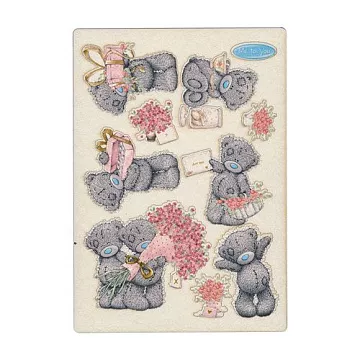 Набор украшений из чипборда "Цветной. Письма о любви" (Mr.Painter)