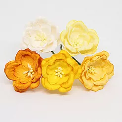 Букет магнолий "Желтый микс", 5 шт (Craft, MGN-9929)