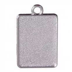 Основа под кабошон "Прямоугольник", цвет серебро Основа под кабошон "Прямоугольник", цвет серебро