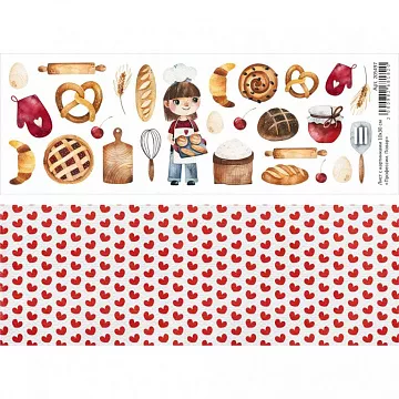 Лист с картинками 10х30 см "Профессии. Повар" (ScrapMania)