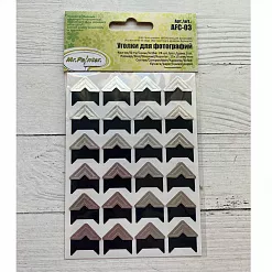 Уголки для фотографий "Под серебро", 24 шт (Mr.Painter)