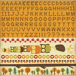Набор наклеек 30х30 см "Tiny Woods" (Kaiser)