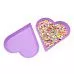 Тарелка для мелочей, сиреневое сердце, 1 шт Тарелка для мелочей, сиреневое сердце, 1 шт