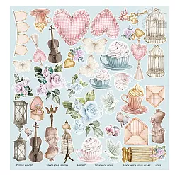 Бумага 30х30 см "Touch of spring. Для вырезания" (Alchemy of Art)