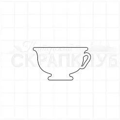 Штамп "Чаша превращений", 2,5х4,5 см (Скрапклуб)