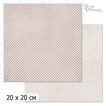 20х20 Бумага "Фономикс. Клетка. Дизайн 10" (ScrapMania)