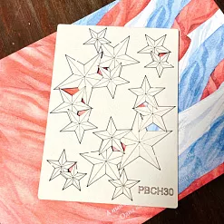 Чипборд "Военно-патриотическая. Звезды" (PaperBlonde)