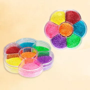 Набор глиттера "Цветочек. Неоновый микс", 7 цветов