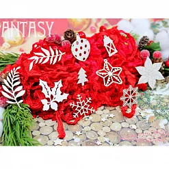 Набор украшений из чипборда "Новогодний 2" (Fantasy)