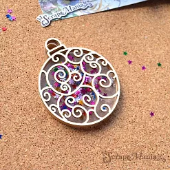 Шейкер "Фономикс. Новогодний. Елочный шар ажурный маленький", 6х7,2 см (ScrapMania)