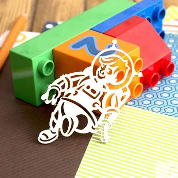 Украшение из чипборда "Космос 8" (Fantasy)