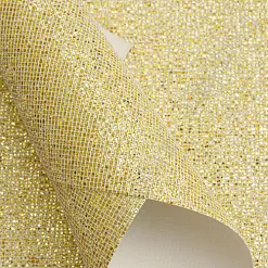 Отрез экокожи А4 с глиттером "Квадратики. Светлое золото" Отрез экокожи А4 с глиттером "Квадратики. Светлое золото"