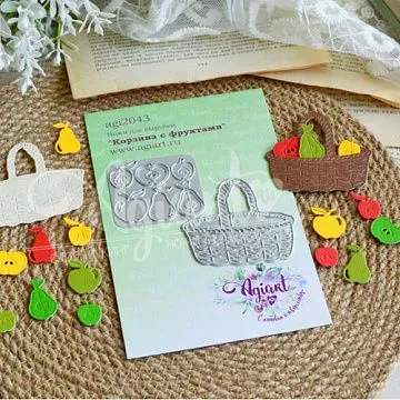 Нож "Корзина с фруктами", 5,5х5,2 см (AgiArt)