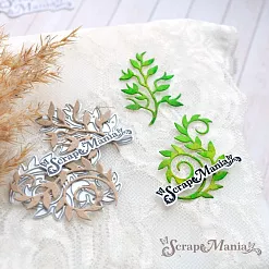 Нож "Растительные завитки. Таинственные", 3,5х5 см (ScrapMania)