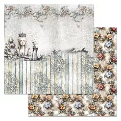 Бумага "Алиса и Чеширский кот. Ход королевы" (ScrapMania)