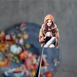 Набор тканевых высечек "Художница Осень", 30 шт (ScrapMania)