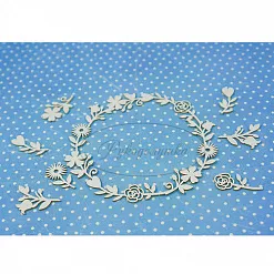 Набор украшений "Рамка с цветами 68" (Рукоделушка)