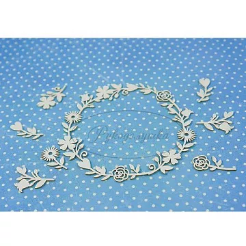 Набор украшений "Рамка с цветами 68" (Рукоделушка)