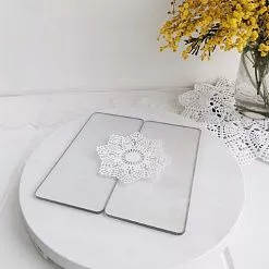 Набор прозрачных пластин 7,6х16 см, толщина 3 мм (Россия)