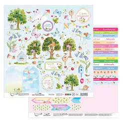 Бумага 30х30 см "Билет в детство 7. Для вырезания" (Mr.Painter)