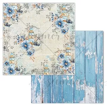 Бумага 30х30 см "У синего моря. Морская глазурь" (Summer Studio)