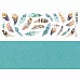 Лист с картинками 10х30 см "Перья" (ScrapMania)