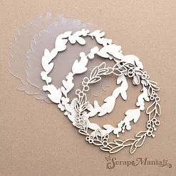 Шейкер "Новогодняя Ванилька. Венок. Большой", 9х10 см (ScrapMania)