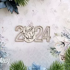 Чипборд "Надпись 2024", 7,6х3,7 см (Fantasy)