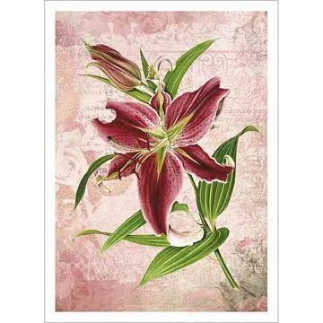 Тканевая карточка "Яркие впечатления. Первый цветок" (ScrapMania)