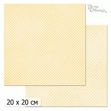 20х20 Бумага "Фономикс. Клетка. Дизайн 2" (ScrapMania)