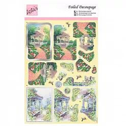 Аппликация бумажная вырубная А4 "Беседка" (DoCrafts)