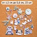 Набор тканевых высечек "Сочельник", 23 шт (ScrapMania) Набор тканевых высечек "Сочельник", 23 шт (ScrapMania)