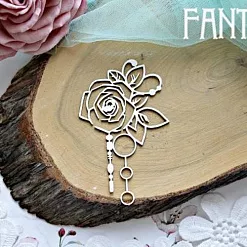 Украшение из чипборда "Роза 708" (Fantasy)