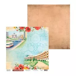 Бумага 30х30 см "Были времена. Лист 05" (Scrapodelie)