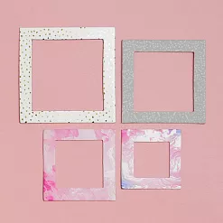 Набор рамок с фольгированием "Нежные чувства" (АртУзор) Набор рамок с фольгированием "Нежные чувства" (АртУзор)